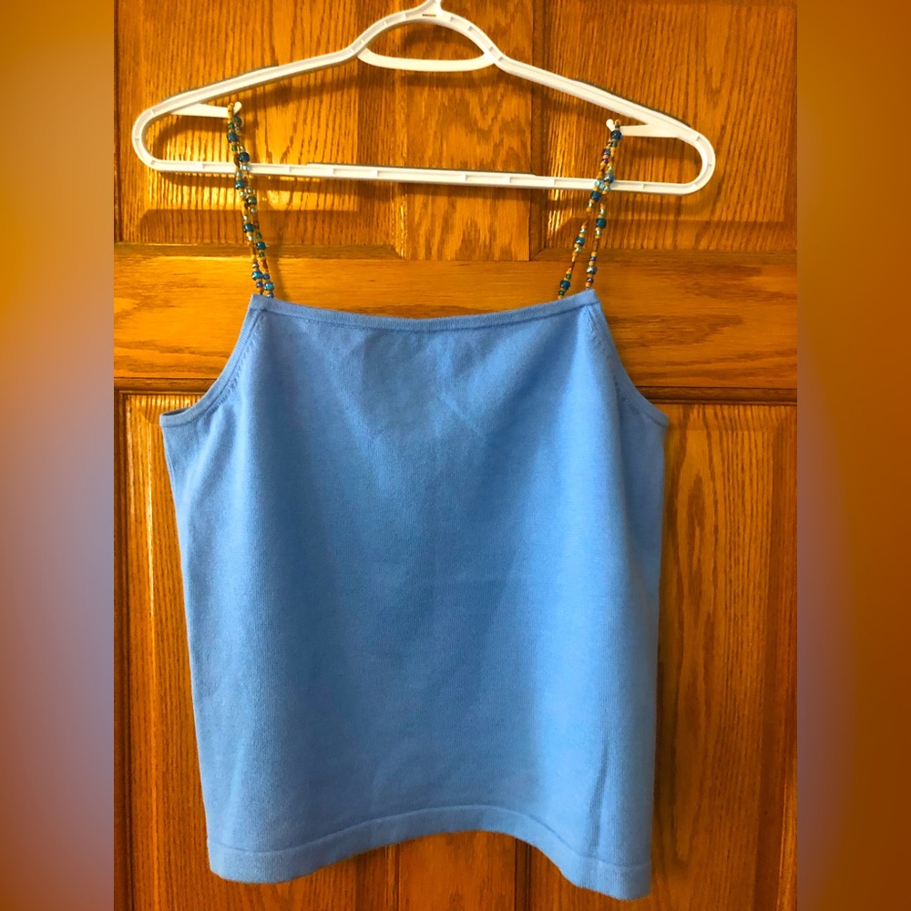 Lovely Ralph Lauren Beaded Top, Size Large